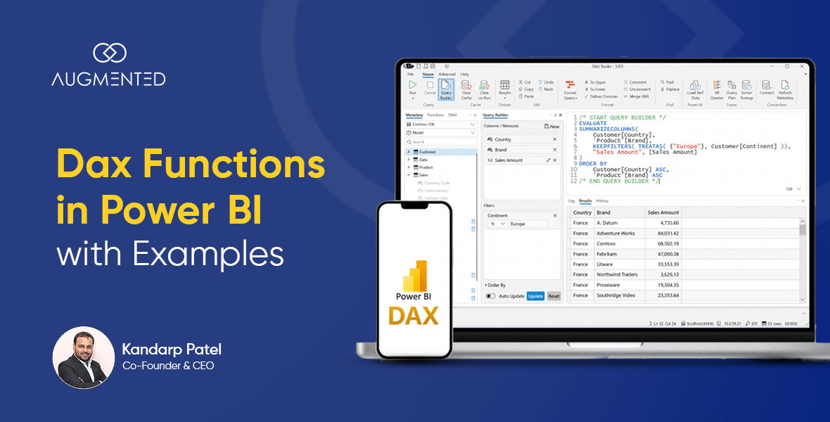 DAX functions in Power BI explained with examples for beginners