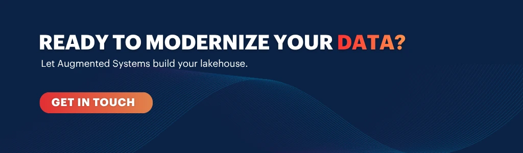 CTA banner for data modernization services encouraging users to build a data lakehouse with expert solutions